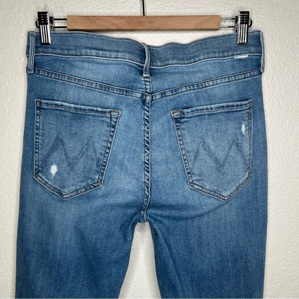 Mother Mid Rise Dazzler Ankle Fray jeans Weekend Kitten 30 - Picture 11 of 15